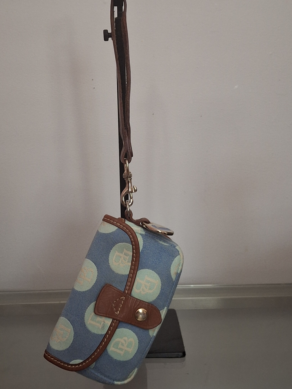 Dooney & Bourke Monogram Signature Canvas Wristlet